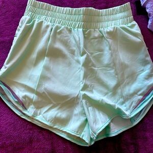 Mint Green Women's running  Shorts